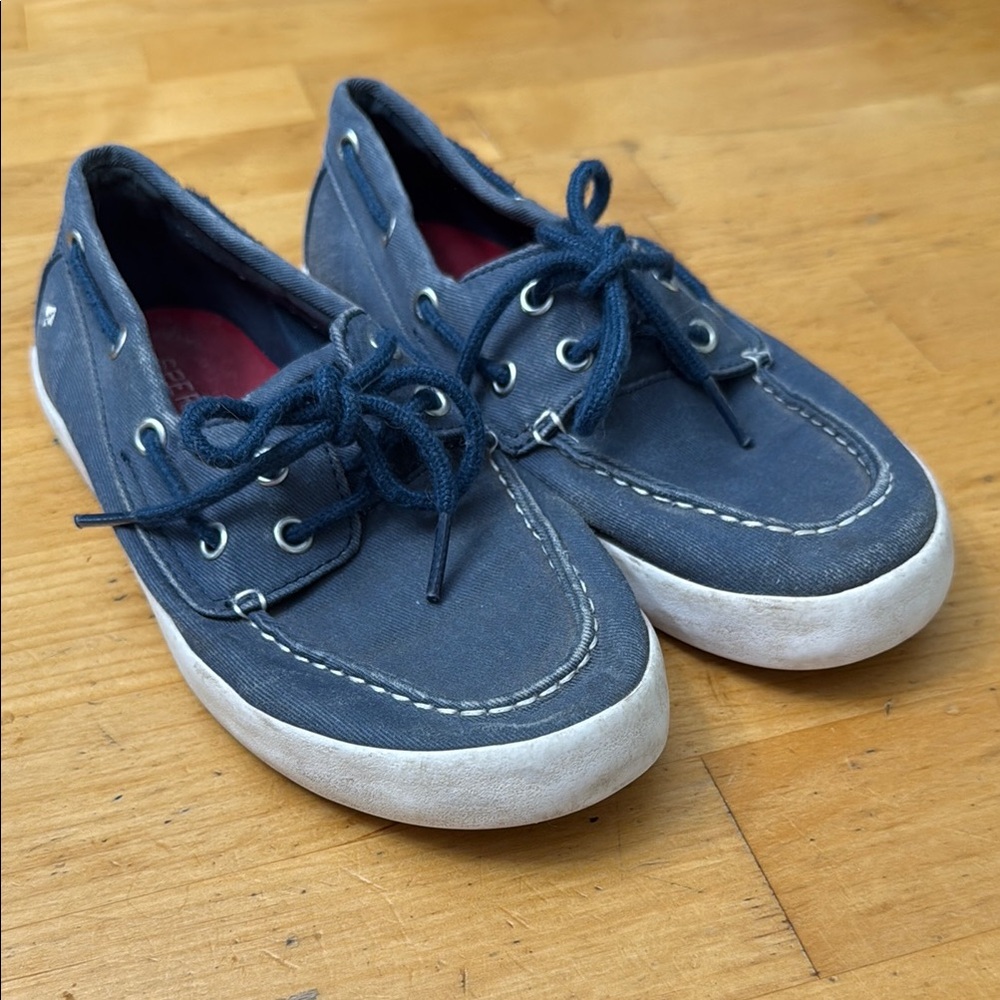 Sperry Kids Topsider Tuck Loafers Size 2.5 Blue item #SCK261842 Memory Foam